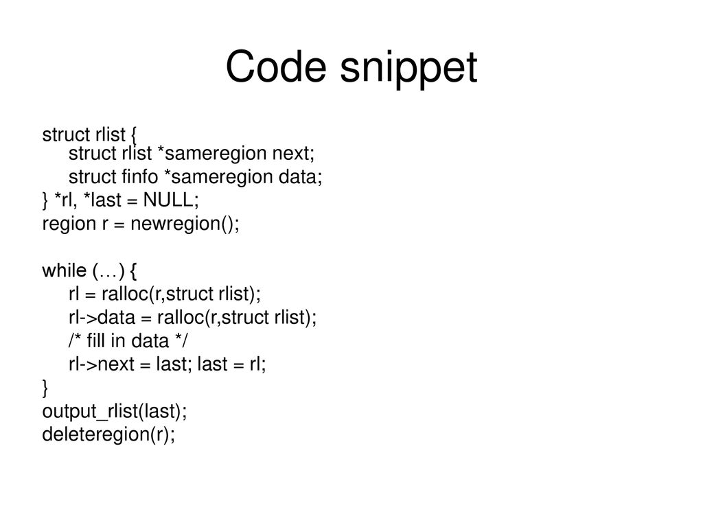 Programming with regions ppt download